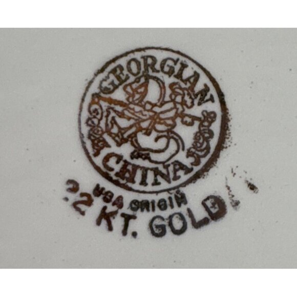 Georgina China Snack Plate & Tea Cup Set Breakfast Luncheon Cabincore Birds - Picture 7 of 13